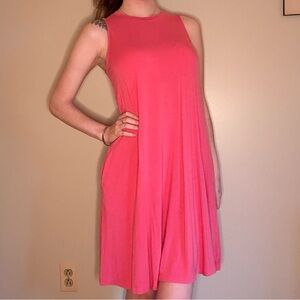 Time and Tru Coral Pink Sleeveless Swing Dress | Size M